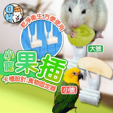 【歐豆K】小寵果插 食物固定器 鳥用水果插 鳥食叉 鸚鵡水果叉 鳥籠叉 鳥用水果餵食器 鳥用品 鳥籠水果叉 果插