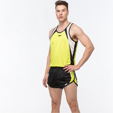 《Sasaki》排汗速乾專業田徑背心(豔黃/黑/白)/886067