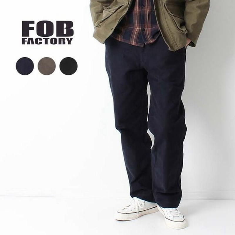 Off Fob Factory エフオービーファクトリー モールスキン トラウザーズ F0491 テーパードパンツ チノパン 日本製 メンズ 春 秋 冬 通販 Lineポイント最大0 5 Get Lineショッピング