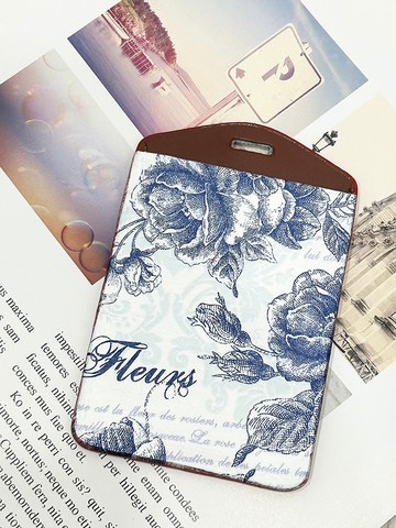 手作玫瑰 真皮卡套 票卡夾 證件套 識別證 (送掛繩) 聖誕交换禮物