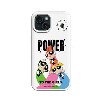 iPhone 15 SolidX 白 - The Powerpuff Girls 飛天小女警 - 女孩的力量