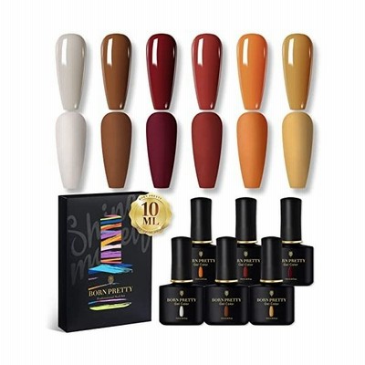 Born Pretty ジェルネイルカラーセット ポリッシュタイプ 冬ネイル ブラウン クリスマスネイル クリスマスプレゼント 10ml 6色 ブラ 通販 Lineポイント最大get Lineショッピング