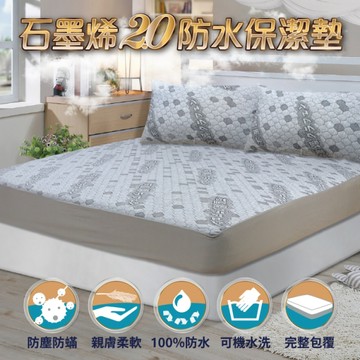 【Victoria】石墨烯2.0防水保潔墊-單人_TRP多利寶