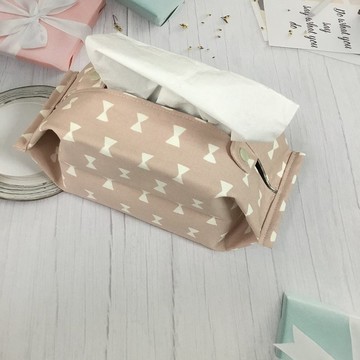 居家車用面紙套  小蝴蝶結B款