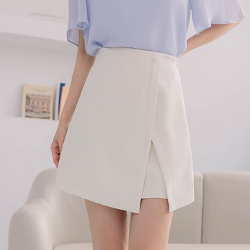 【1+1優惠】HS 基本穿搭短裙 典雅杏