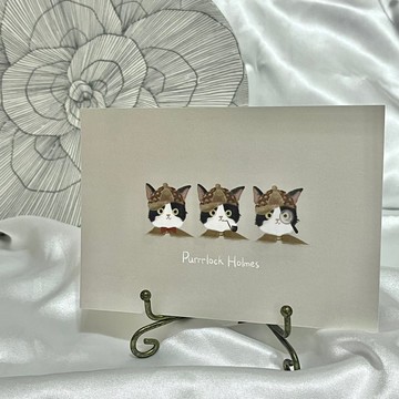 明信片 | 福爾喵斯 Purrlock Holmes 偵探貓