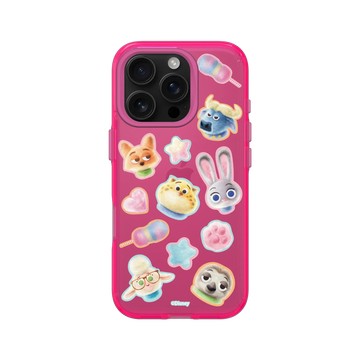iPhone 16 Pro Clear 粉漾桃 - Walt Disney Animation Studios - 動物方城市 - 棉花糖