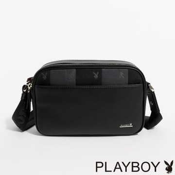 PLAYBOY - 斜背包  Manner系列 - 黑色
