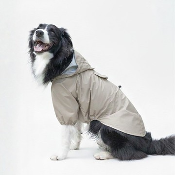 韓國 ppuya 獵行犬 戶外機能雨衣-卡其色