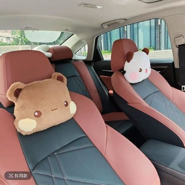 【隔曰到貨】一二布布汽車頭枕 布布一二頭枕 汽車靠墊 車用枕頭 頭枕 腰靠 頸枕 汽車腰靠 頭枕腰靠組 車用頭枕