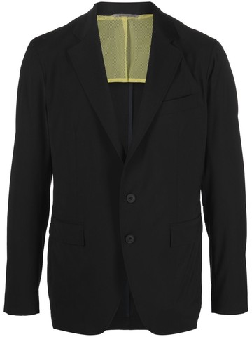 Canali - single-breasted jacket - men - Wool/Spandex/Elastane/Polyamide/Viscose/Polyester - 50 - Black