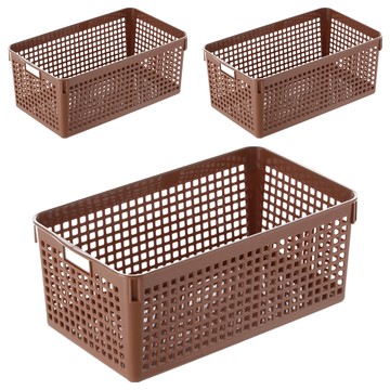 KEYWAY 聯府 實惠方格籃 UK020  11.9 x 29.1 x 17cm  顏色隨機  3個