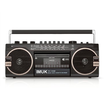 免運/開發票 收錄機 磁帶機 收音機 IMUK復古磁帶機老式錄音機全新仿古收錄機藍牙音響多波段收音機 快速出貨