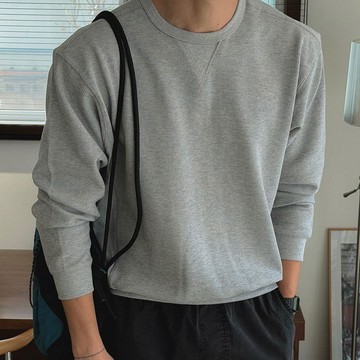 正韓簡約舒適輕柔棉華夫格圓領長袖上衣 5色 YUPPIE 預購商品 0330
