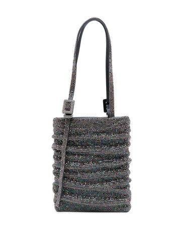 Benedetta Bruzziches - Lollo La Grande tote bag - women - Silk/Rhinestone/Aluminium - One Size - Grey
