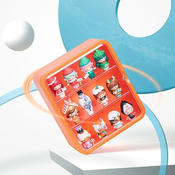 【磁吸防塵】盲盒收納架 手辦展示架 玩偶收納 公仔收納 展示櫃 收納盒 壁掛免打孔 透明可視 多層分隔 泡泡瑪特專用