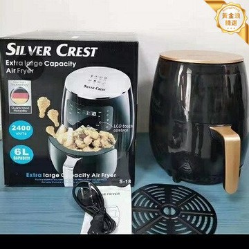 【大容量觸屏】空氣炸鍋 電炸鍋 薯條機 烘焙機 家用炸鍋 熱風循環 智能菜單 無油低脂 廚房烹飪必備