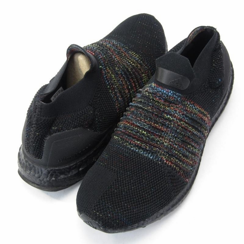 Adidas ultra boost 2025 laceless black rainbow