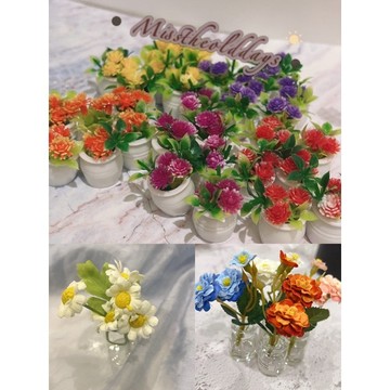 「周邊」花束店|一大堆花 迷你 供奉 小盆花 (假花/迷你花）