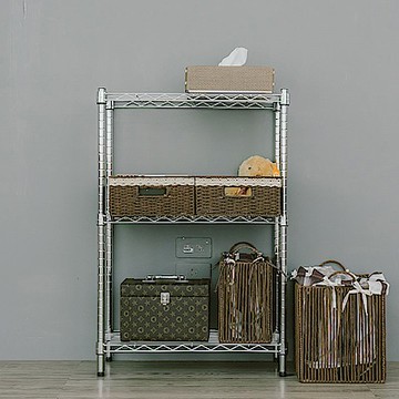 dayneeds 輕型 60x30x90cm 三層電鍍(鎖管)鐵架 波浪架/收納架/置物架