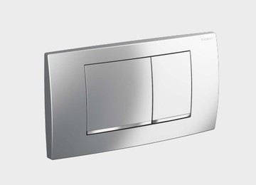【麗室衛浴】瑞士原裝GEBERIT TWINLINE30埋壁雙段冲水面板 115.899.JQ.1 (霧銀)