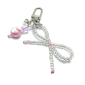 JCC 銀色小蝴蝶結掛飾