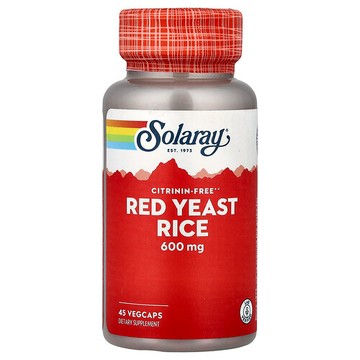 Solaray, 紅麴米，600 毫克，45 粒素食膠囊