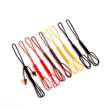 純手工編織茶壺蓋系綁五彩線帶珠繩子紫砂壺功夫茶具配件零配特價