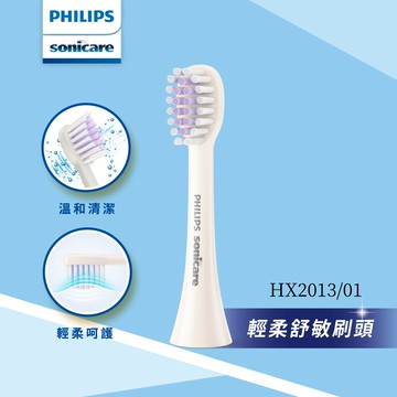 PHILIPS 飛利浦 官方直營 Sonicare 輕柔系列專用-輕柔舒敏刷頭三入組(白)HX2013/01