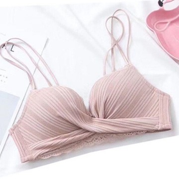 【Amhome】性感蕾絲聚攏無鋼圈內衣小胸上托平胸顯大調整型防下垂胸罩內衣# 115657(現貨+預購)