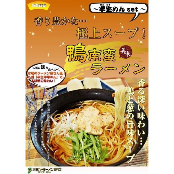 ラーメン　お取り寄せ　極上の鴨南蛮ラーメンセット　鴨の旨みがクセになる特製　鴨スープ　 半生麺：4人前＋熟成乾燥麺1食おまけ付き