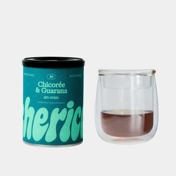 Cherico 天然菊苣咖啡 居家組（包含一個TAMAGO雙層玻璃杯）瓜拿納風味