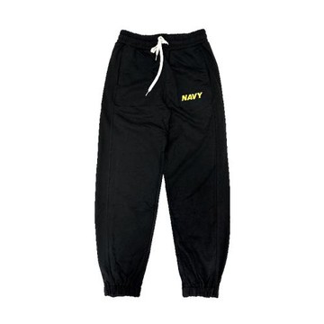 春秋款美式潮流NAVY黑色寬松運動衛褲松緊束口長褲男士休閑褲