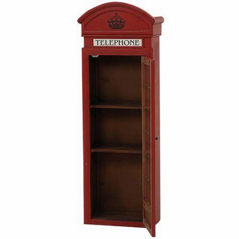 □在庫限り・入荷なし□電話ボックスラック 収納棚 レトロ