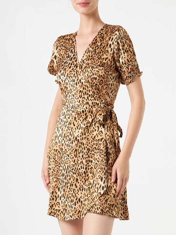 MC2 Saint Barth Woman Short Dress With Leopard Print