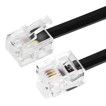 Neon 台灣霓虹 無氧銅線28AWG4芯電話扁平線 RJ11 6P4C 厚薄均勻  UL20251