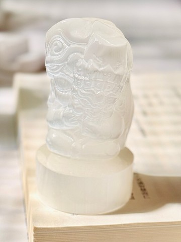 西藏女財神扎基拉姆透石膏擺件丨賦能卡魯那、臼井聖火與金錢靈