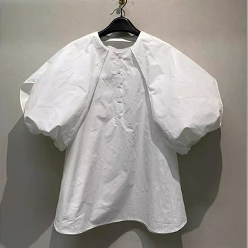 【巴黎精品】現貨+預購 襯衫五分袖上衣-日式質感寬鬆通勤女裝a1er28