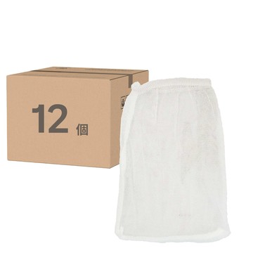 粉彩小兔 洗衣機濾棉網 16x12cm聚酯纖維  白色  12個