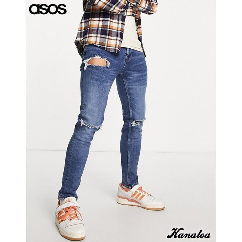 asos エイソス スキニージーンズ デニムパンツ メンズ ストレッチ