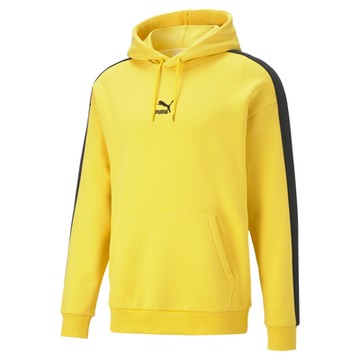 【PUMA官方旗艦】流行系列Classics 寬版T7長厚連帽T恤 男性 53027299