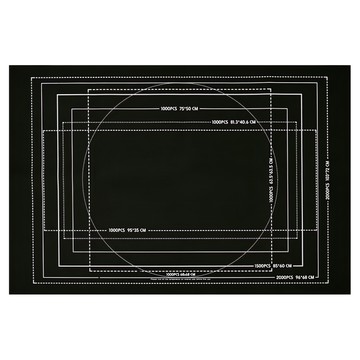 拼圖墊套裝組合收納毯 3000片  黑色  1個
