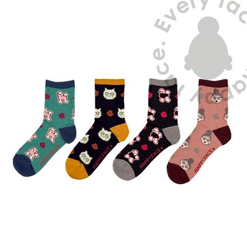 HAPPYFACE 中筒襪 造型襪【日本京都品牌 Emma Family 怪可愛中筒襪】 (HE0192) 日系穿搭