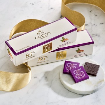 買 4 條送 1 💕 [快速出貨]【GODIVA】片裝濃醇85%黑巧克力禮盒21片裝