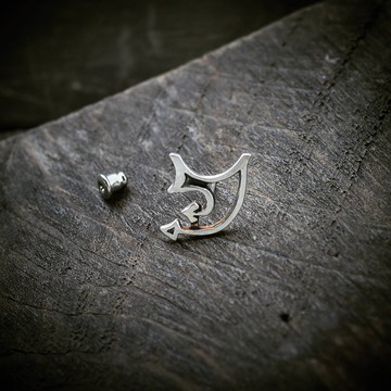 古蛇印記 925銀 耳針耳環