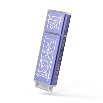 TCELL USB3.2 Gen1 128GB 台灣經典鐵窗花隨身碟-日常平安(紫)