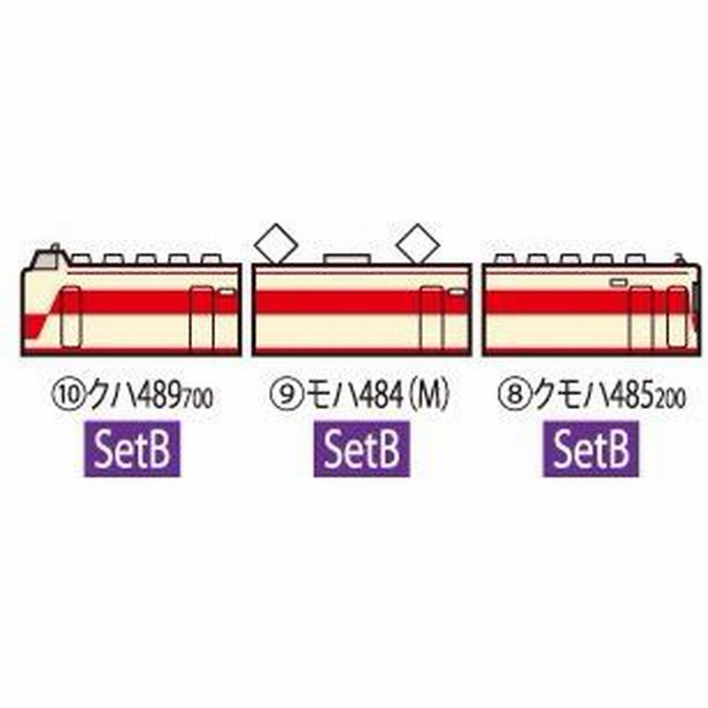 ma まとめ売り 485系「しらさぎ」セットA・セットBの入線です(^^♪ TOMIX 98639 98640