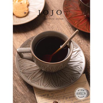 JOJO'S L. PD.See.杯具日式復古創意粗陶簡約咖啡杯碟套裝 | 析見