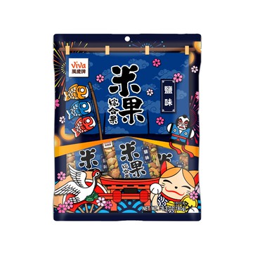 [箱購]萬歲牌米果綜合果鹽味180g x 12Bag包