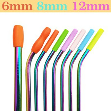 不銹鋼吸管硅膠嘴防燙防凍耐高溫膠套創意飲料咖啡奶茶吸管嘴套